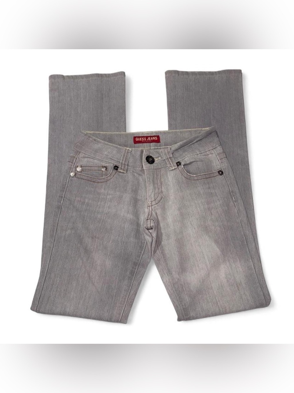 GUESS  Light Gray Straight Jeans